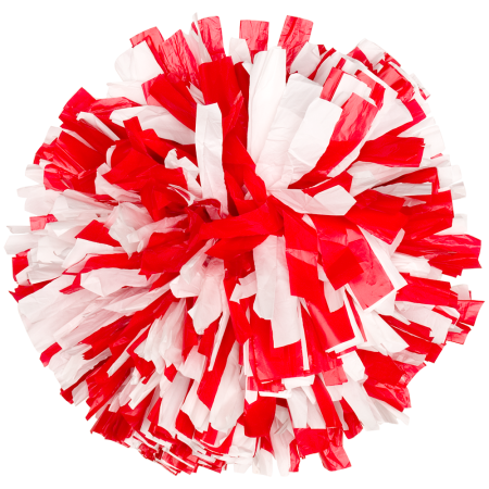 2-Color Mix Plastic Show Pom<br />(Minimum order of 6 Poms)